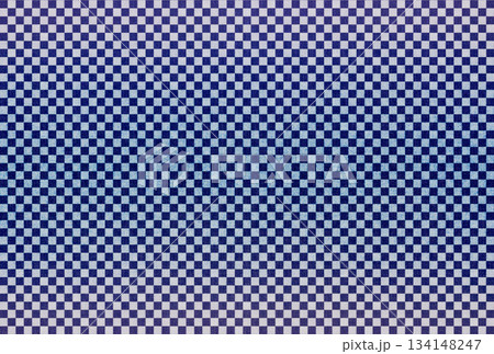 紺色の布生地に白色の市松模様のグラデーションがある背景画像18 134148247
