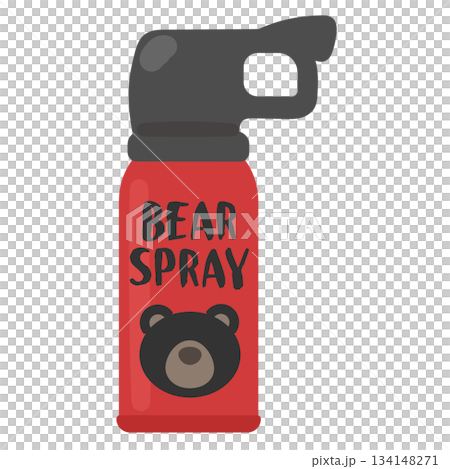 Bear repellent spray illustration 134148271