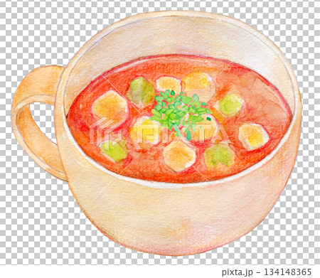 水彩イラスト 手書きイラスト ミネストローネ 水彩イラスト 手書きイラスト ミネストローネ 134148365