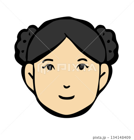 アイコン_人物・女性・外国人・国籍のイラスト素材 [134148409] - PIXTA