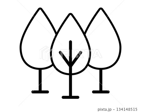 森林のアイコン モノトーン 森林のアイコン モノトーン 134148515