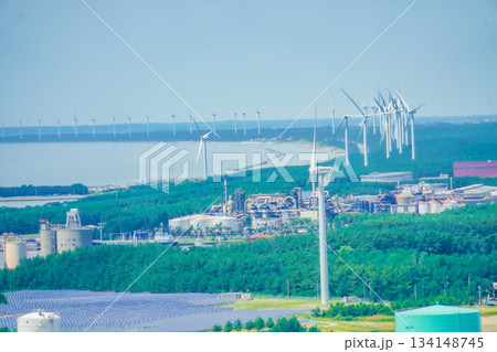 秋田港の風力発電 134148745