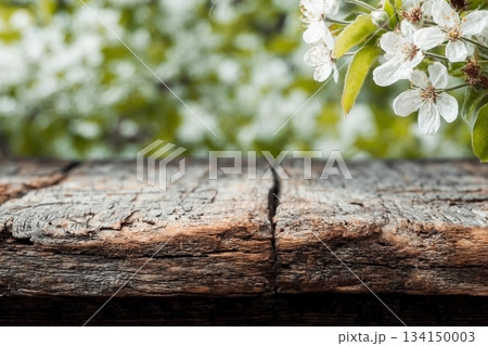 Empty old wooden table background Empty old wooden table background 134150003