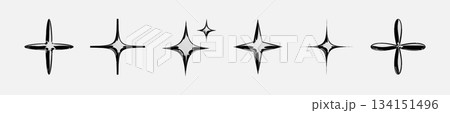 set, collection of metal chrome Y2k elements. pack of retro futuristic, geometric and brutalism forms, stars, sticker. Set of 3d geometric shapes, black and white elements for logo, card, poster set, collection of metal chrome Y2k elements. pack of retro futuristic, geometric and brutalism forms, stars, sticker. Set of 3d geometric shapes, black and white elements for logo, card, poster 134151496