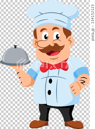 Chef cook cartoon character, professions, job occupations, and specializations. 134152123