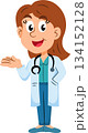 Doctor women cartoon character, professions, job occupations, and specializations. 134152128