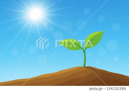 命の息吹 生命 発芽 誕生イメージ ベクター 命の息吹 生命 発芽 誕生イメージ ベクター 134152389