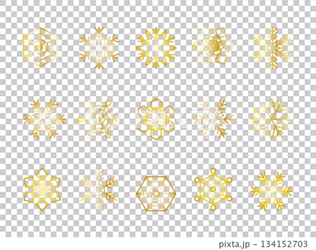 いろいろ雪の結晶セット3 134152703
