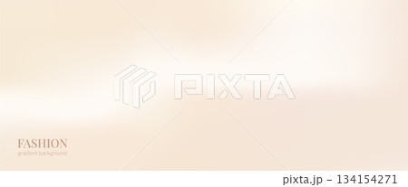 Peach beige creamy gradient background. Neutral pearl beige abstract gradation backdrop. Vector nude pink pale colors textured bg. Simple fuzzy fashion design. Cover soft fashion background 134154271