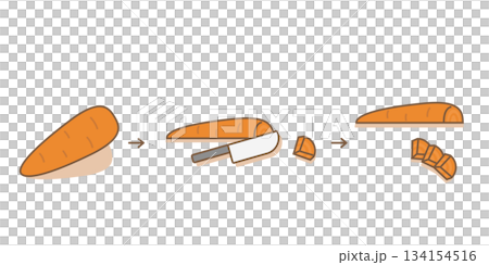 にんじん いちょう切り にんじん いちょう切り 134154516