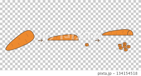 にんじん　みじん切り 134154518