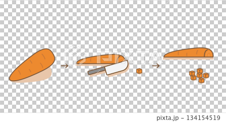 にんじん　みじん切り 134154519