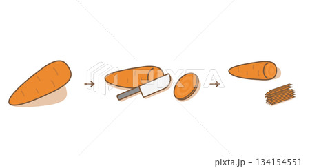 にんじん 千切り にんじん 千切り 134154551