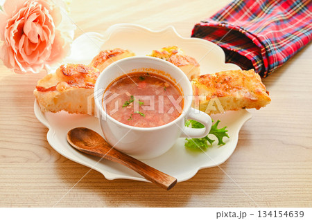 具だくさんのミネストローネ 134154639