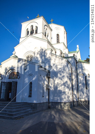 セルビアのベオグラードの街並み 134154811