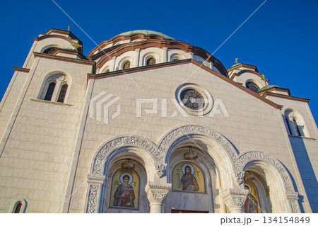 セルビアのベオグラードの街並み 134154849