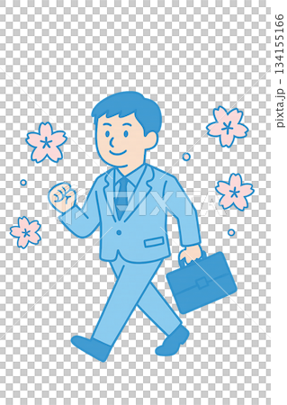 歩くビジネスマン 134155166