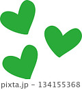 手描きハートマーク 134155368