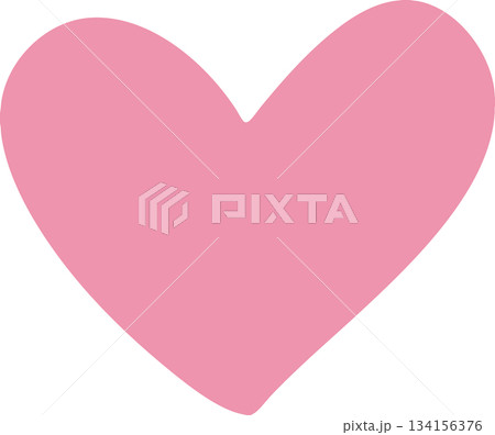 手描きハートマーク 134156376