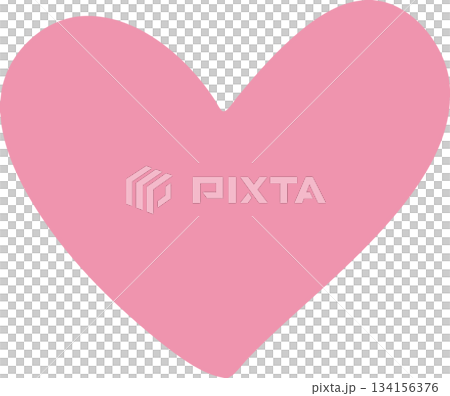 手描きハートマーク 134156376