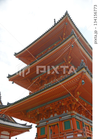清水寺の三重塔(京都府京都市) 清水寺の三重塔(京都府京都市) 134156773