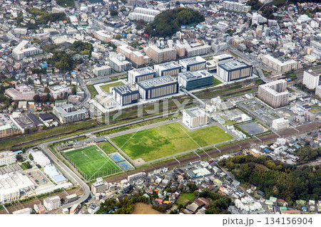 横浜市戸塚区のライフサイエンスパーク横浜付近を空撮 134156904