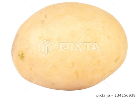 One potato isolated on white background One potato isolated on white background 134156939