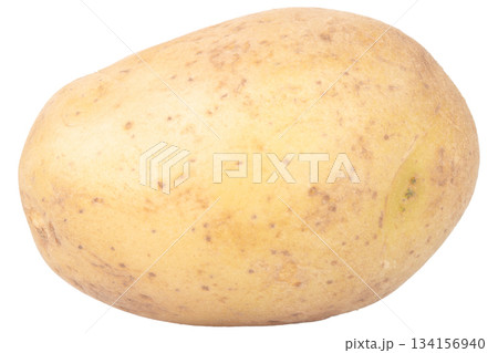 One potato isolated on white background 134156940