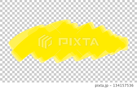 Hand-drawn marker underline yellow Hand-drawn marker underline yellow 134157536