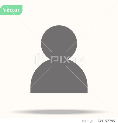 Avatar icon. Vector illustration style is flat iconic symbol, black color, transparent background. Designed for web and software interfaces. eps10 Avatar icon. Vector illustration style is flat iconic symbol, black color, transparent background. Designed for web and software interfaces. eps10 134157795