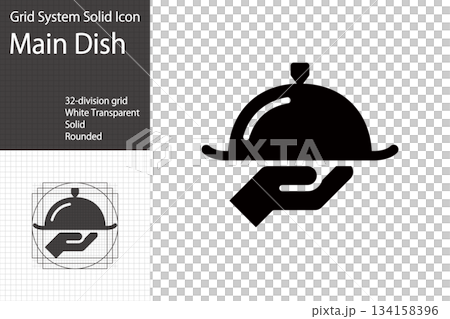 Icons representing dishes, restaurants, waiters, and food Icons representing dishes, restaurants, waiters, and food 134158396