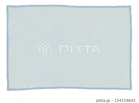 シンプルなくすみブルーの背景色付き四角枠 134158642