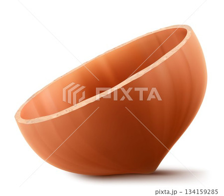 Hazelnut shell isolated on white background. Fresh, nutritious, tasty hazelnut. Symbols of nuts. Elements for label design. Realistic 3d Vector illustration. Hazelnut shell isolated on white background. Fresh, nutritious, tasty hazelnut. Symbols of nuts. Elements for label design. Realistic 3d Vector illustration. 134159285