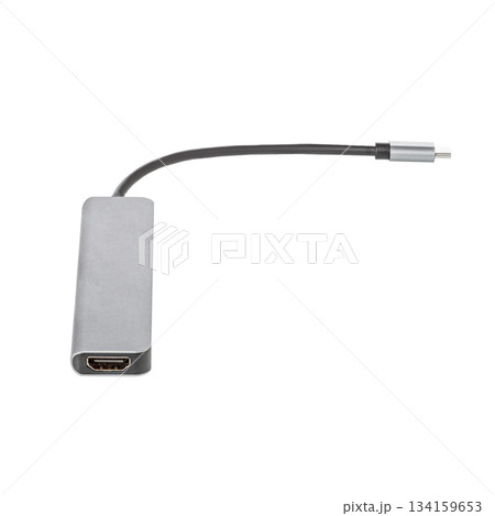 USB Type C Hub, USB Type C Splitter, HDMI, USB3.0, USB2.0, PD, SD, TF on white background USB Type C Hub, USB Type C Splitter, HDMI, USB3.0, USB2.0, PD, SD, TF on white background 134159653