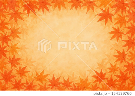 フレーム素材　紅葉　もみじ　秋 134159760