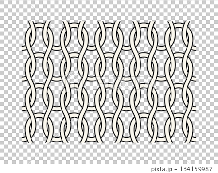 Enlarged view of simple knit stitches - Stockinette knitting yarn illustration and knitting image illustration 134159987