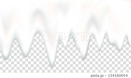 Yogurt, cream, glaze, liquid or paint wave realistic 3d texture. 134160054