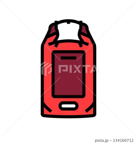 waterproof bag color icon vector illustration waterproof bag color icon vector illustration 134160712