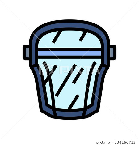 splash proof face mask color icon vector illustration splash proof face mask color icon vector illustration 134160713