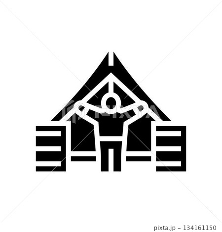 child a refugee camp glyph icon vector illustration child a refugee camp glyph icon vector illustration 134161150