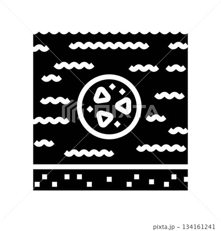 ocean pollution microplastic glyph icon vector illustration ocean pollution microplastic glyph icon vector illustration 134161241