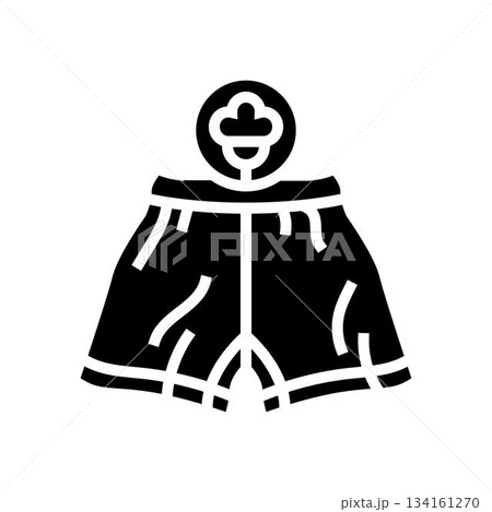 wear breathable fabrics like cotton glyph icon vector illustration 134161270