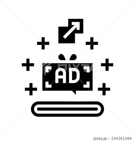 promotional offer glyph icon vector illustration promotional offer glyph icon vector illustration 134161384