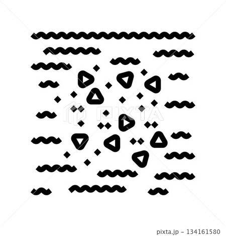 microplastics ocean water line icon vector illustration microplastics ocean water line icon vector illustration 134161580