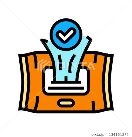 use intimate wipes color icon vector illustration use intimate wipes color icon vector illustration 134161873