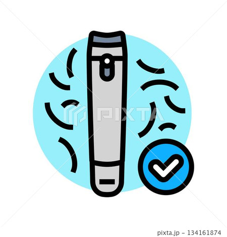 nail hygiene trim color icon vector illustration 134161874