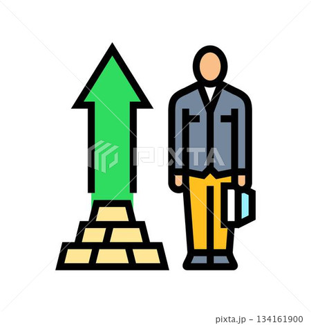 high financial class color icon vector illustration high financial class color icon vector illustration 134161900