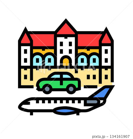 luxury spending color icon vector illustration luxury spending color icon vector illustration 134161907