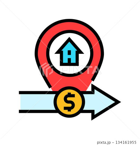 sending money home color icon vector illustration 134161955