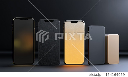Smartphone models in size lineup 134164039